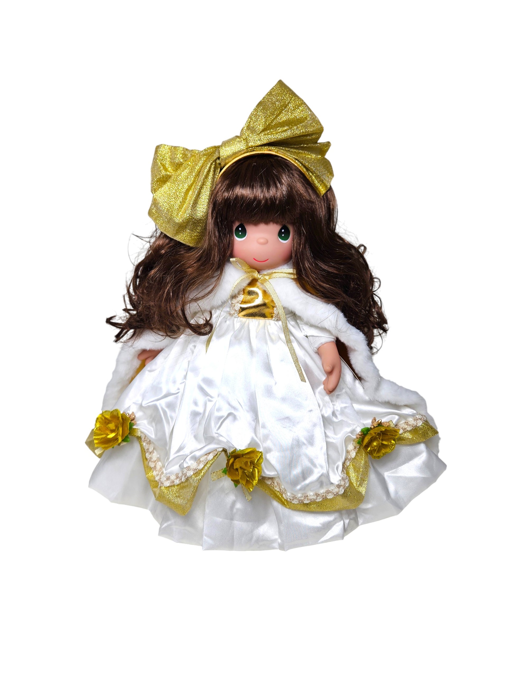 Precious Moments Annual Stocking Doll 2025 - Have a Golden Christmas