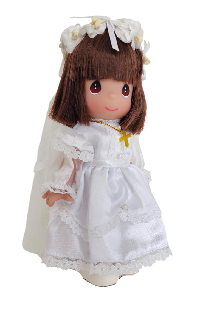 My First Communion, Brunette, 7"-doll
