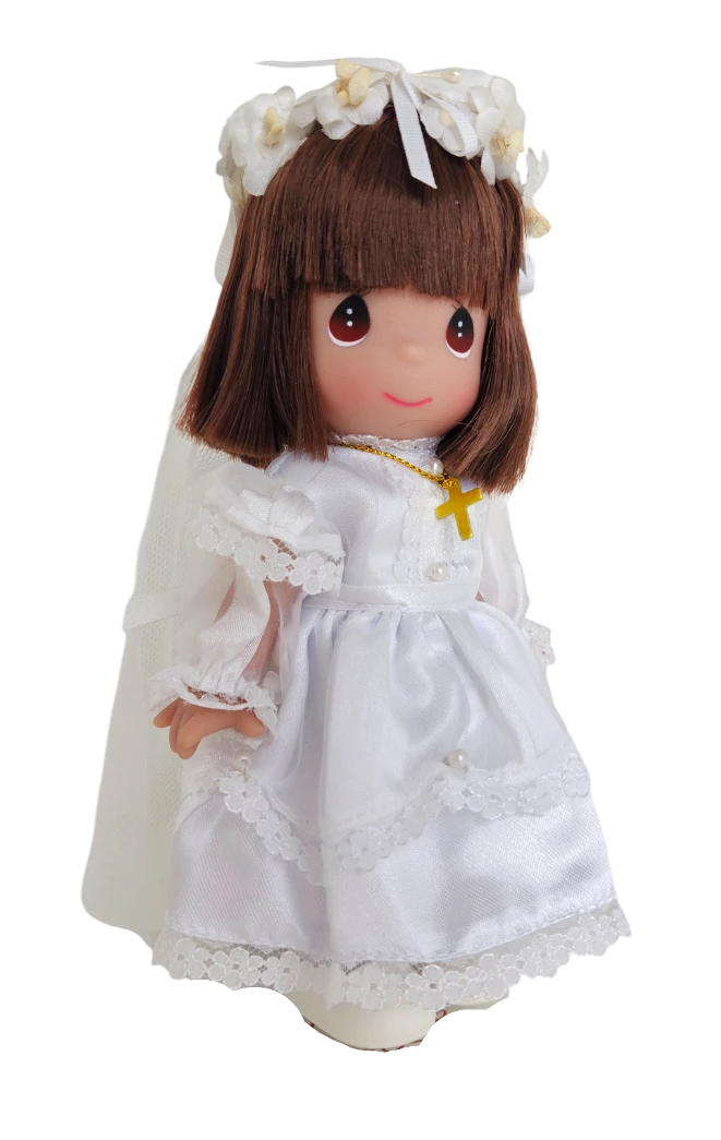 My First Communion, Brunette, 7"-doll