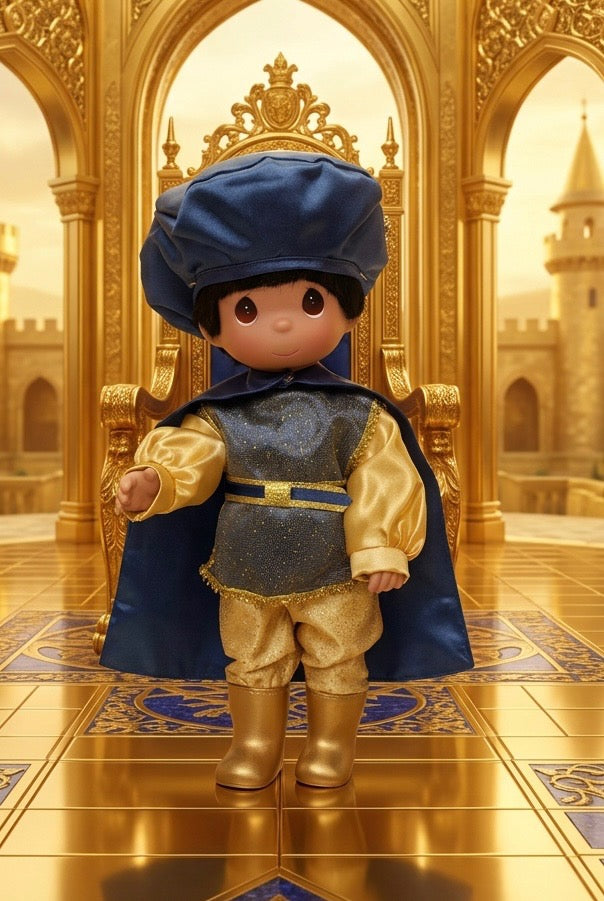 Blue & Gold 50th Anniversary Snow White Prince - 12” dolls
