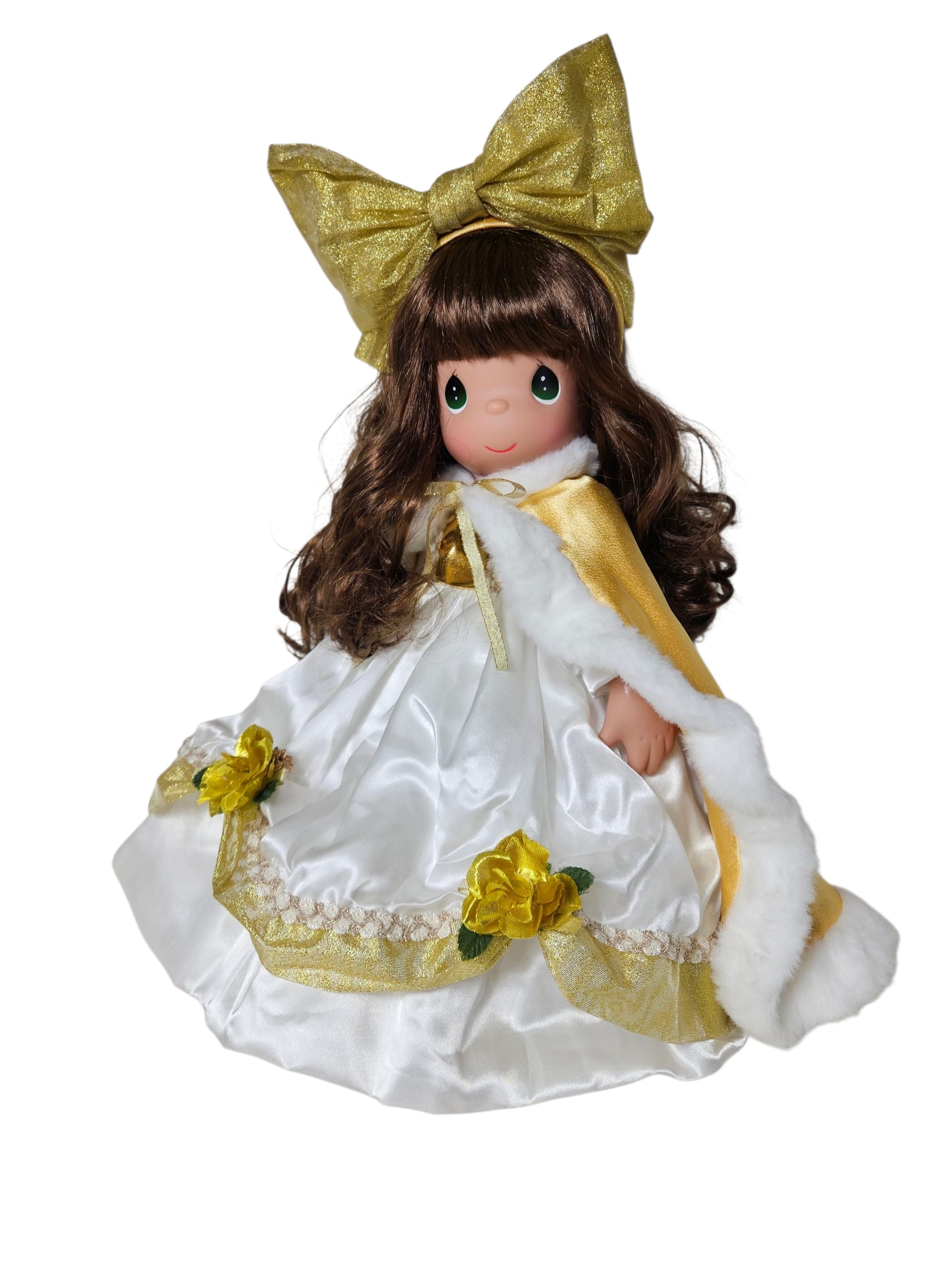 Precious Moments Annual Stocking Doll 2025 - Have a Golden Christmas