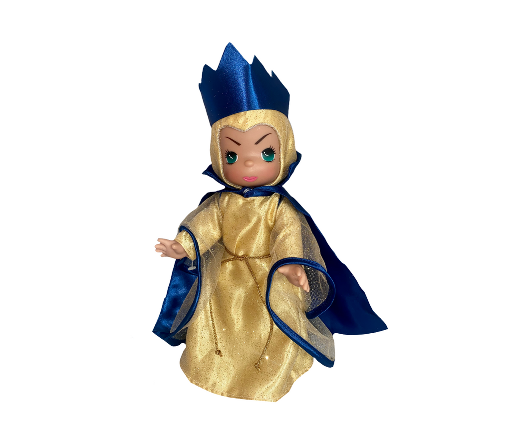 Blue & Gold Queen 12” Doll