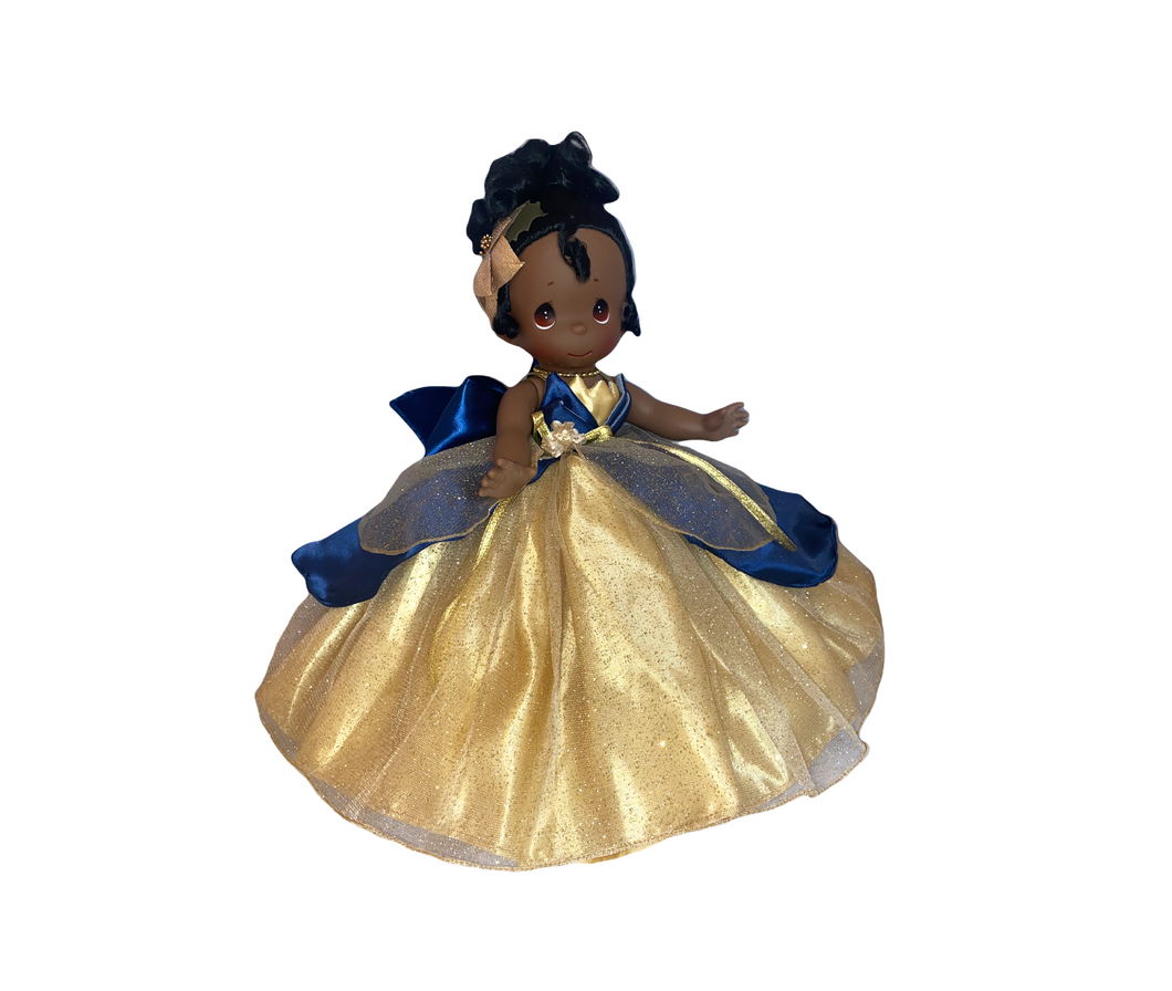 Blue & Gold Princess 12” Doll