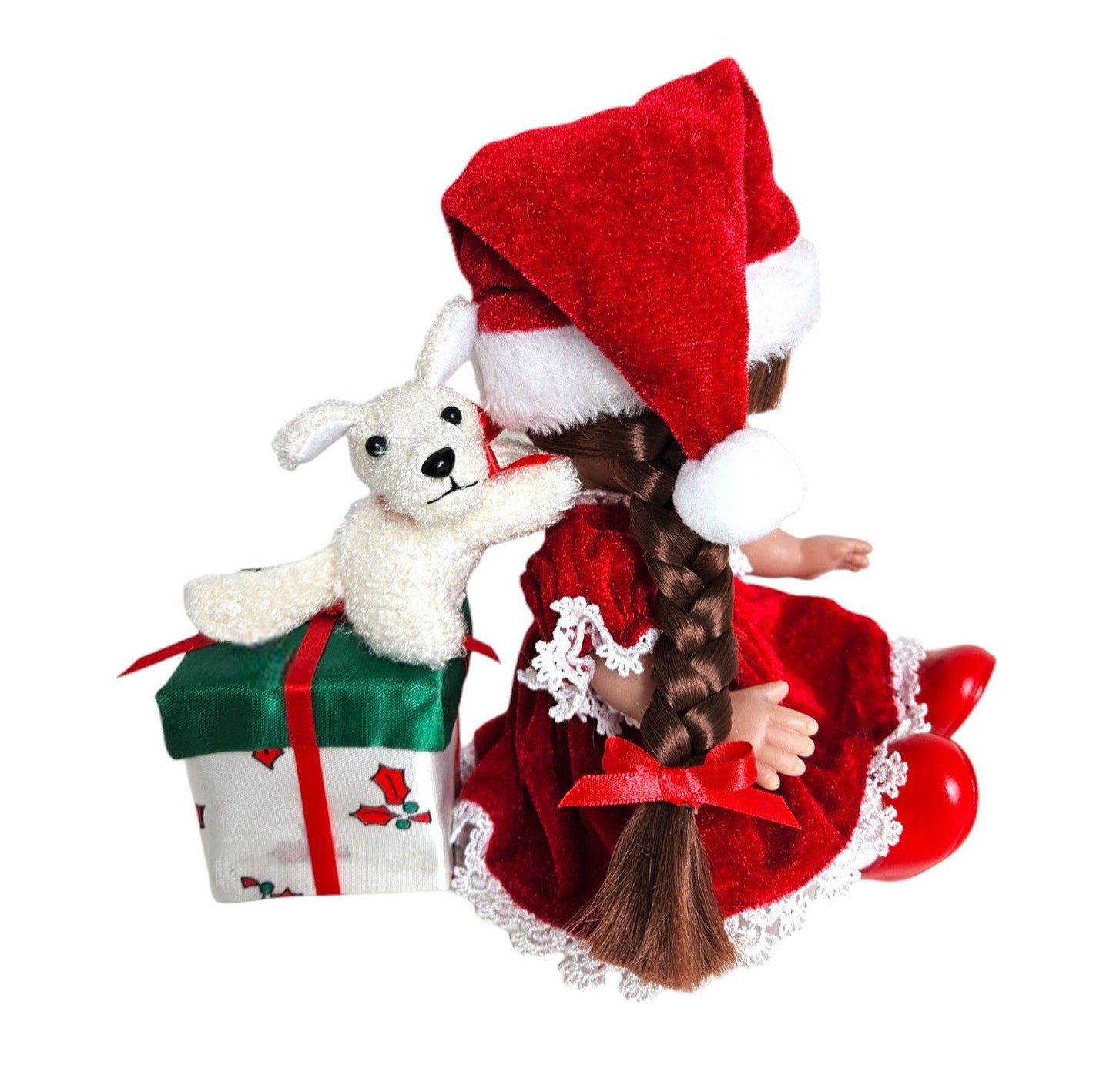 Christmas Surprise! - Brunette 9” Doll