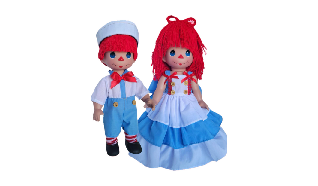 Raggedy Ann & Andy - 12” Dolls