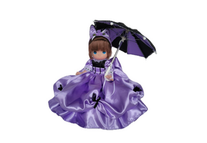 Halloween Purple Cat Parasol - 12” Doll