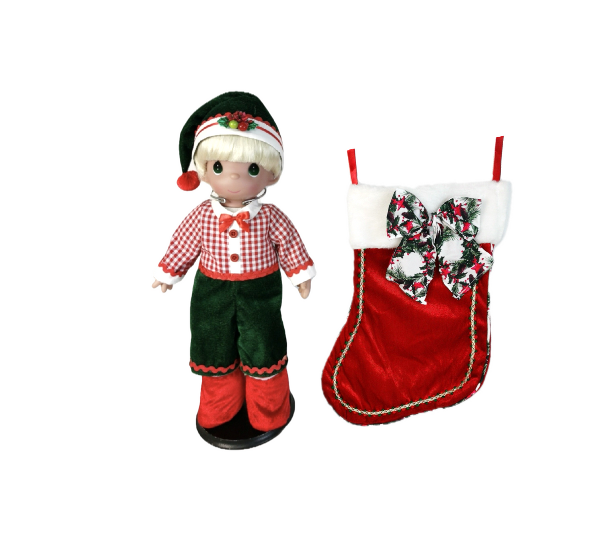 2023 Have a Holly Dolly Christmas Stocking Doll Boy Jolly 16” Doll