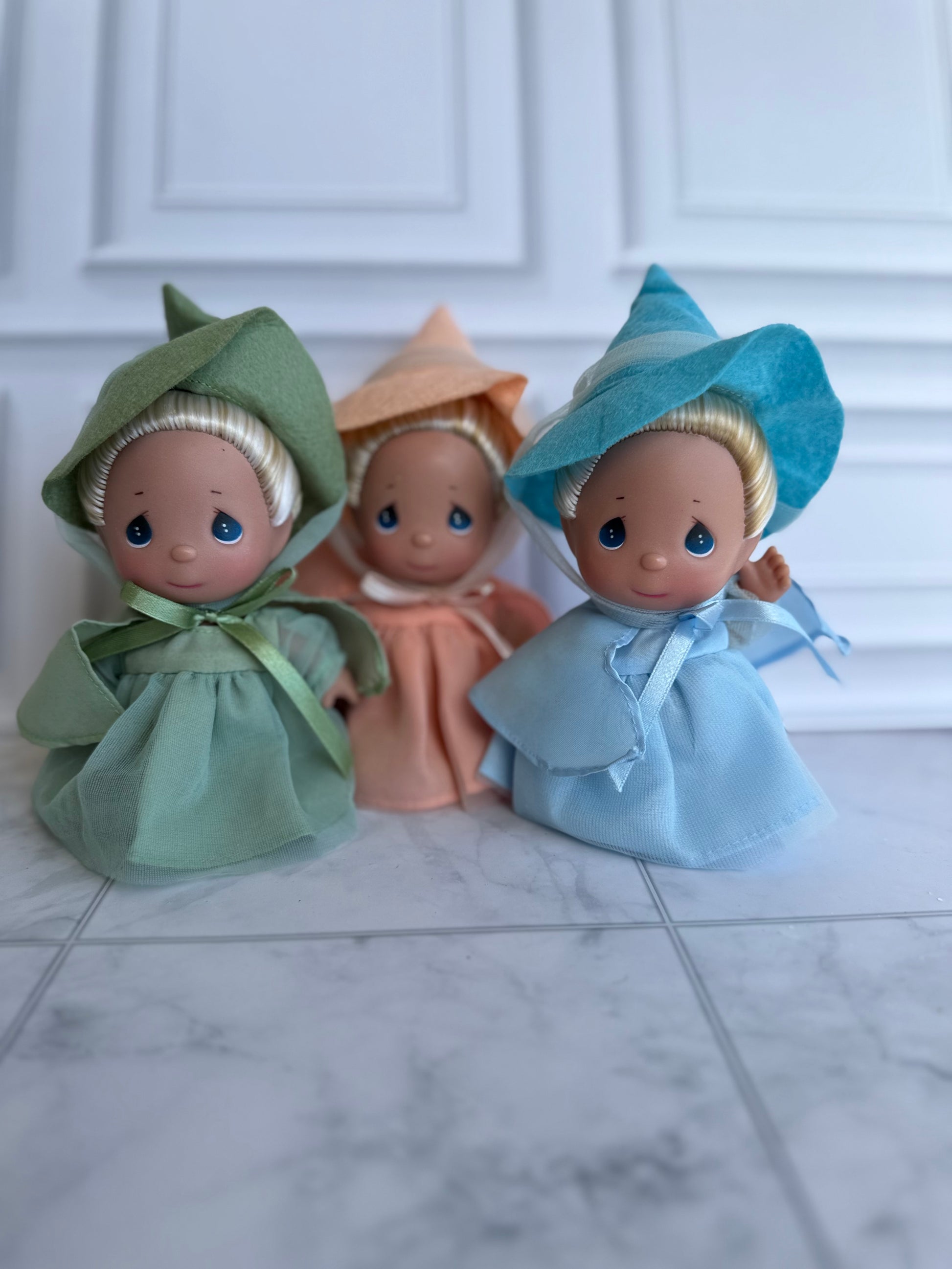 Mini Sleeping Beauty Fairies Set - 5” Doll SIGNED BY LINDA RICK