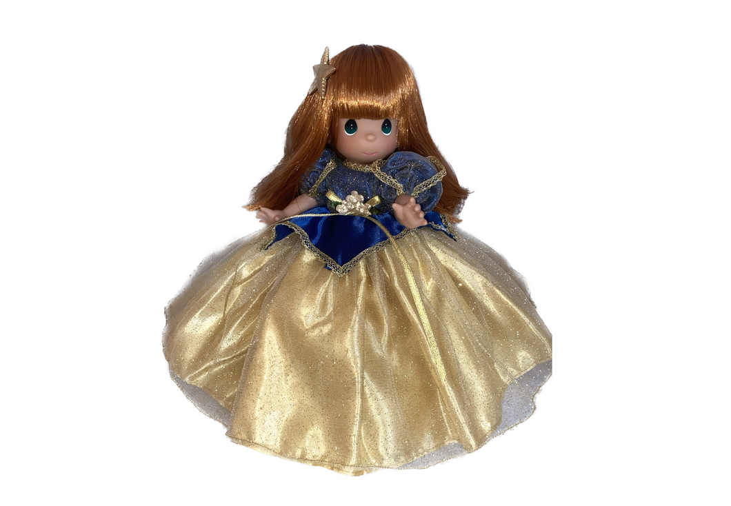 Blue & Gold Princess Dress - 12” Doll