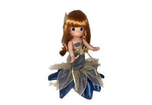 Blue & Gold Mermaid- 12” Doll