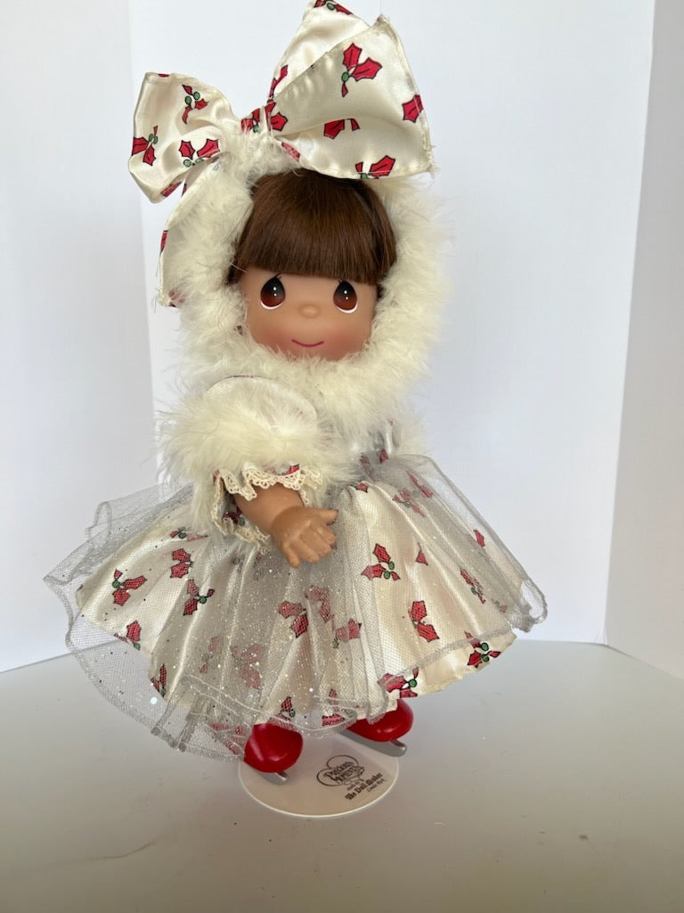 Skating Through The Holiday - Brunette 12” Doll