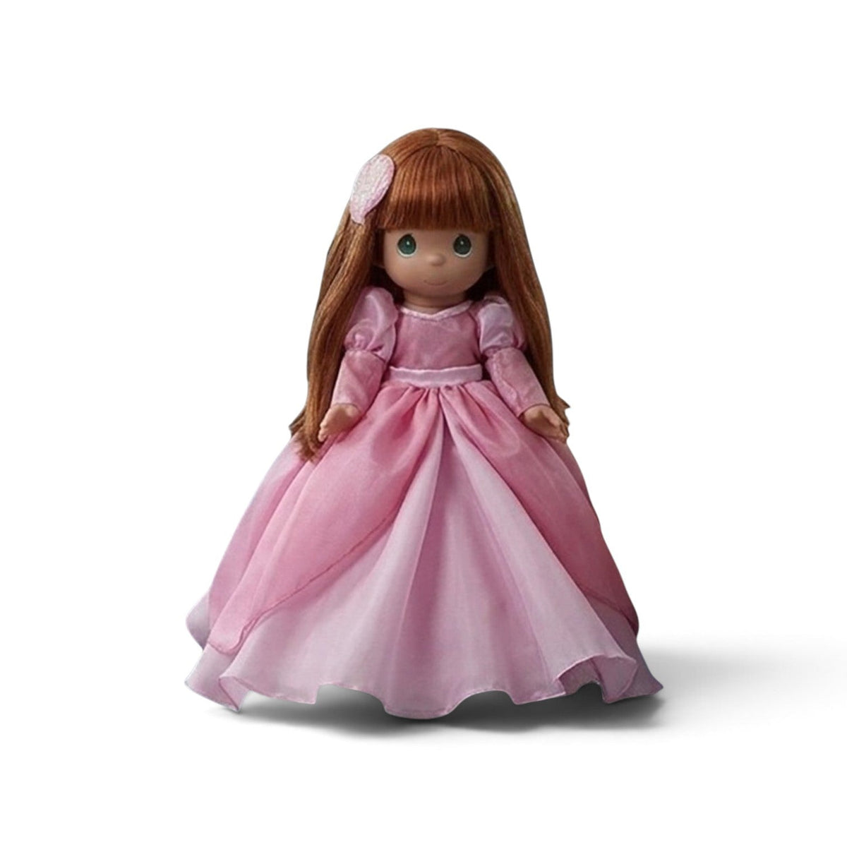 The Doll Maker Sweet Dreamer Ariel 12-inch doll wearing a pink fairy tale gown with a matching hair accessory.