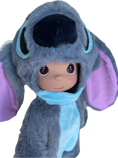 The Doll Maker's 12-inch Stitch doll in a plush costume