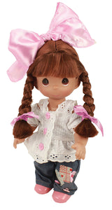 Cute as a Button - Brunette - 12" Doll