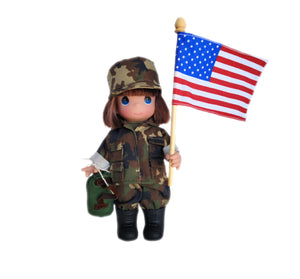 Military Girl - 9” Doll